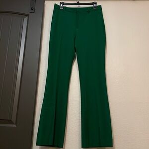 Banana Republic High Rise Sculpted Stretch Emerald Green Trouser Pant